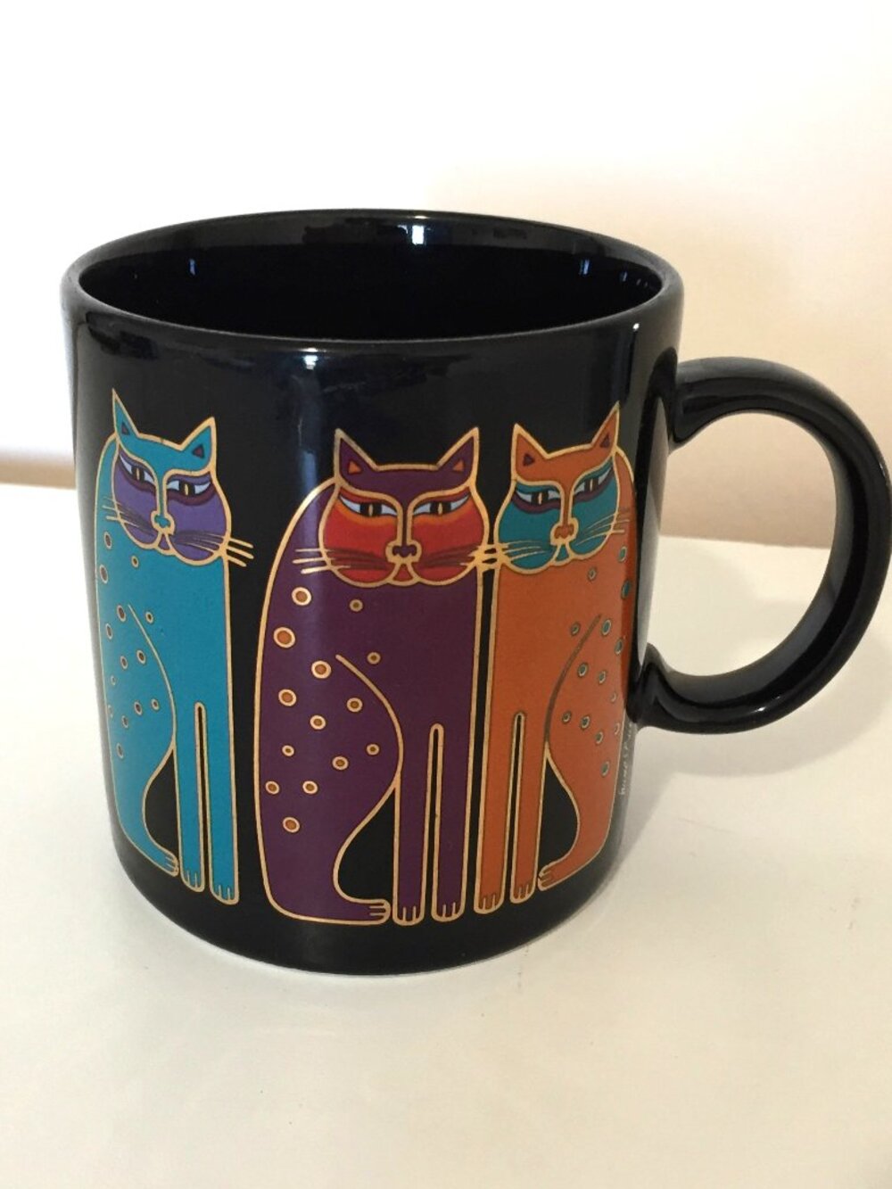 Vintage Laurel Burch Mug Siamese Cats Made in Japan